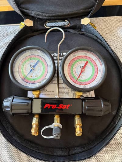Juego de manómetros de colector CPS Pro-Set de 2 válvulas – Completamente nuevo – Working Man’s Choice