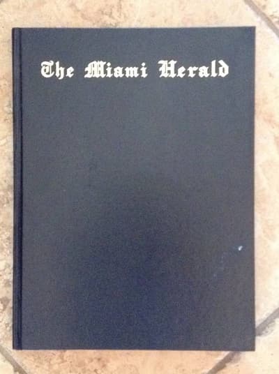 Libro de portadas del Miami Herald 1903-1983