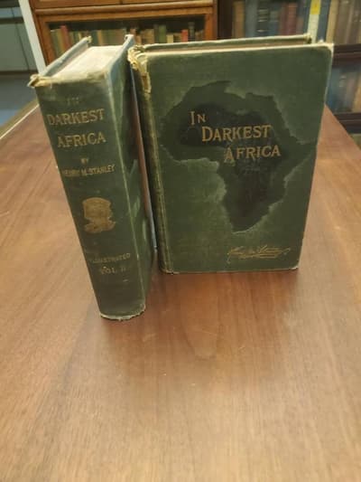 EN EL ÁFRICA TENEBROSA - HENRY STANLEY - 1RA EDICIÓN EE. UU.