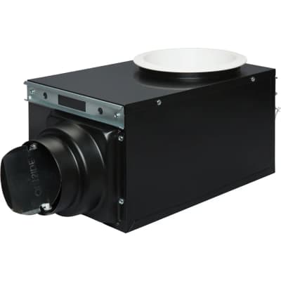 Ventilador de baño empotrado de 80 CFM con moldura de 6 pulgadas