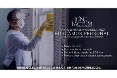 Buscamos cleaners