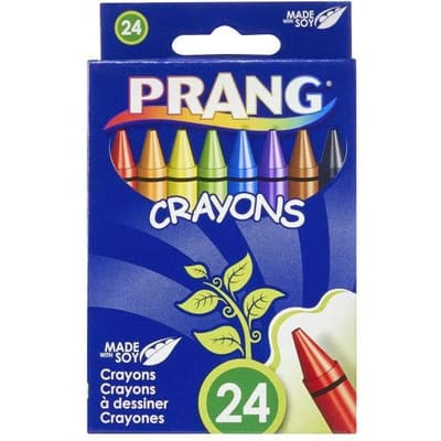 Pestaña colgante de 24 crayones de colores