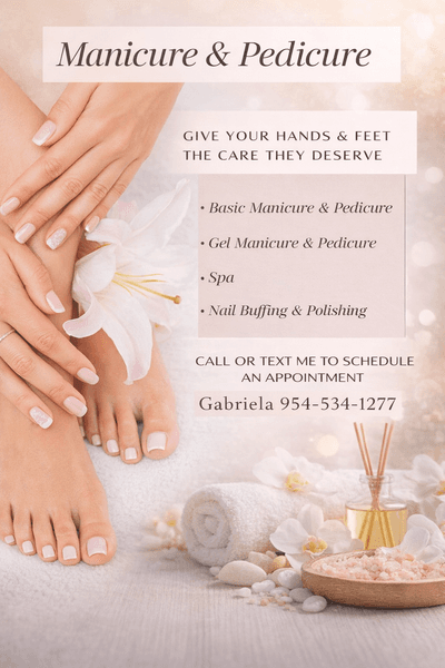 Manicure and pedicure