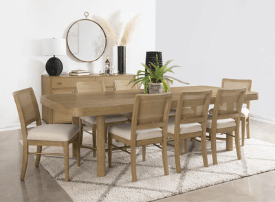 Conjunto de mesa de comedor con hoja extensible