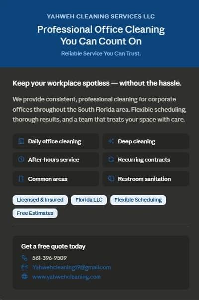 Se ofrece servicio de limpieza profesional  para oficinas corporativas