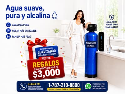 Sistema suavizador para todo tu Hogar y con un gran regalo
