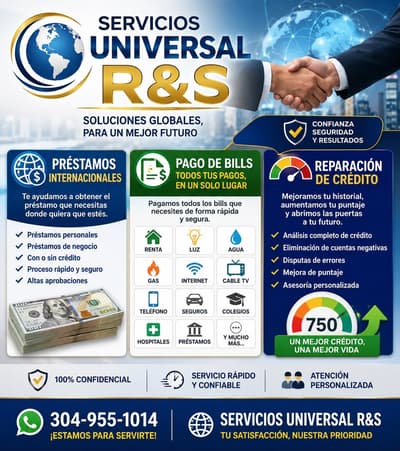 Servicios financieros, préstamos y más